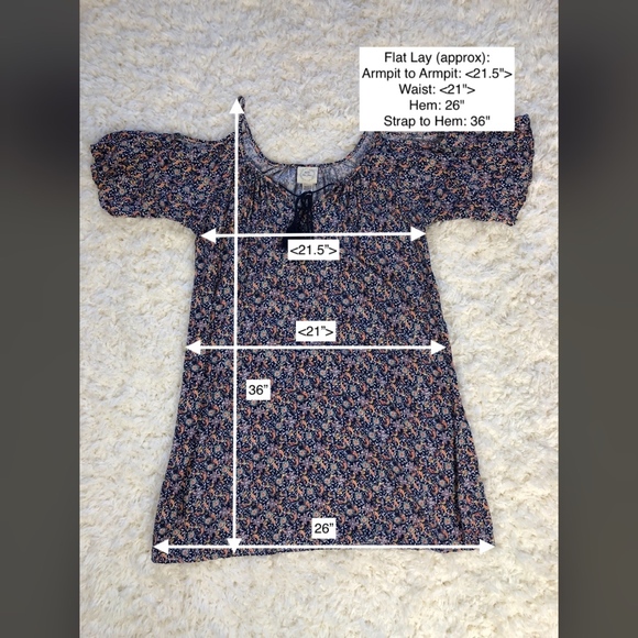 Self Esteem Belle de Jour Boho Dress, XL (Juniors) - Picture 7 of 7